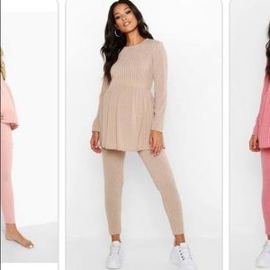 Boohoo Maternity Smock Lounge Set